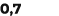 0,7
