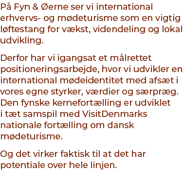 P Fyn &  erne ser vi international erhvervs og m deturisme som en vigtig l ftestang for v kst, videndeling og lokal ...
